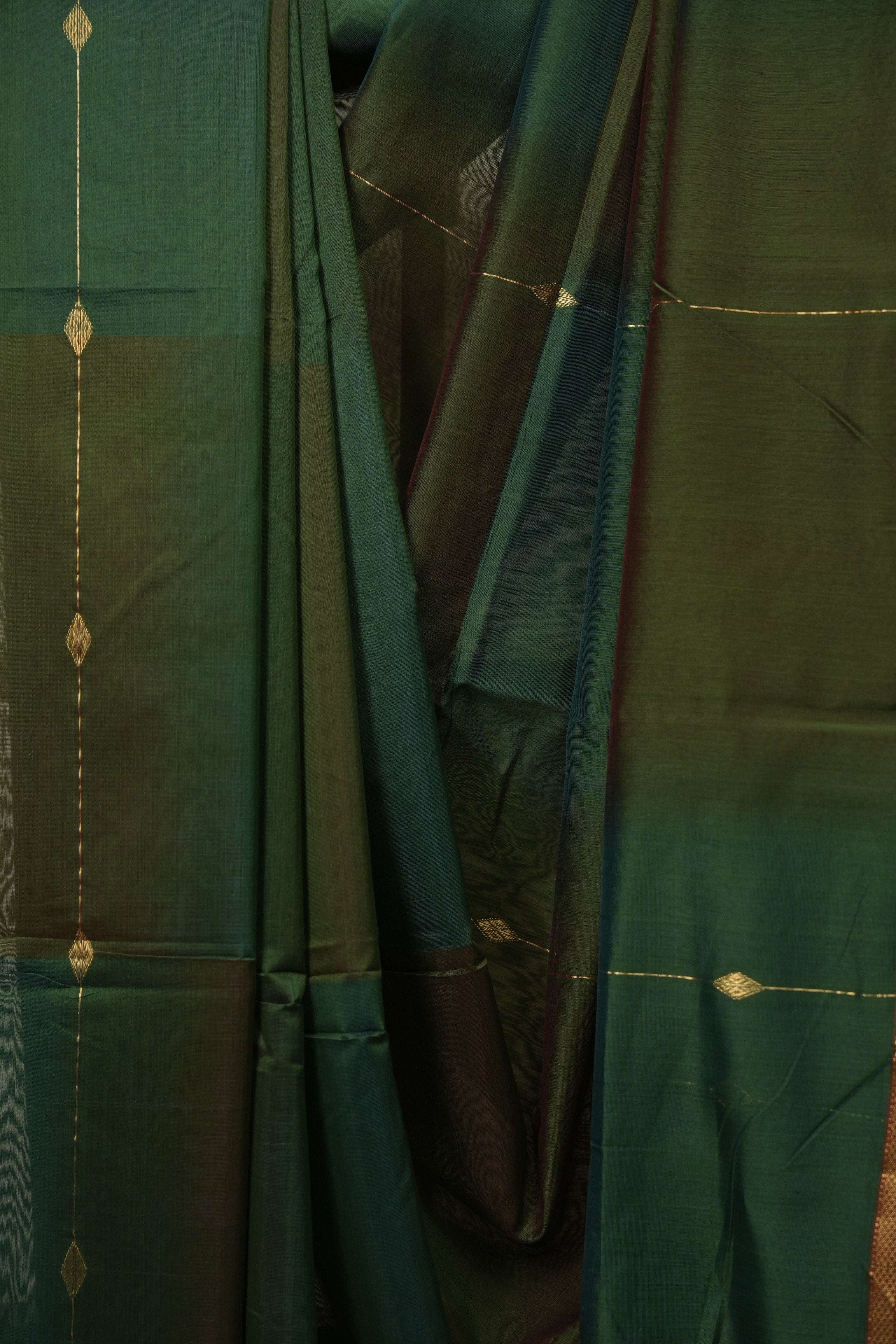 Green Maheshwari Saree - SRGMS1268