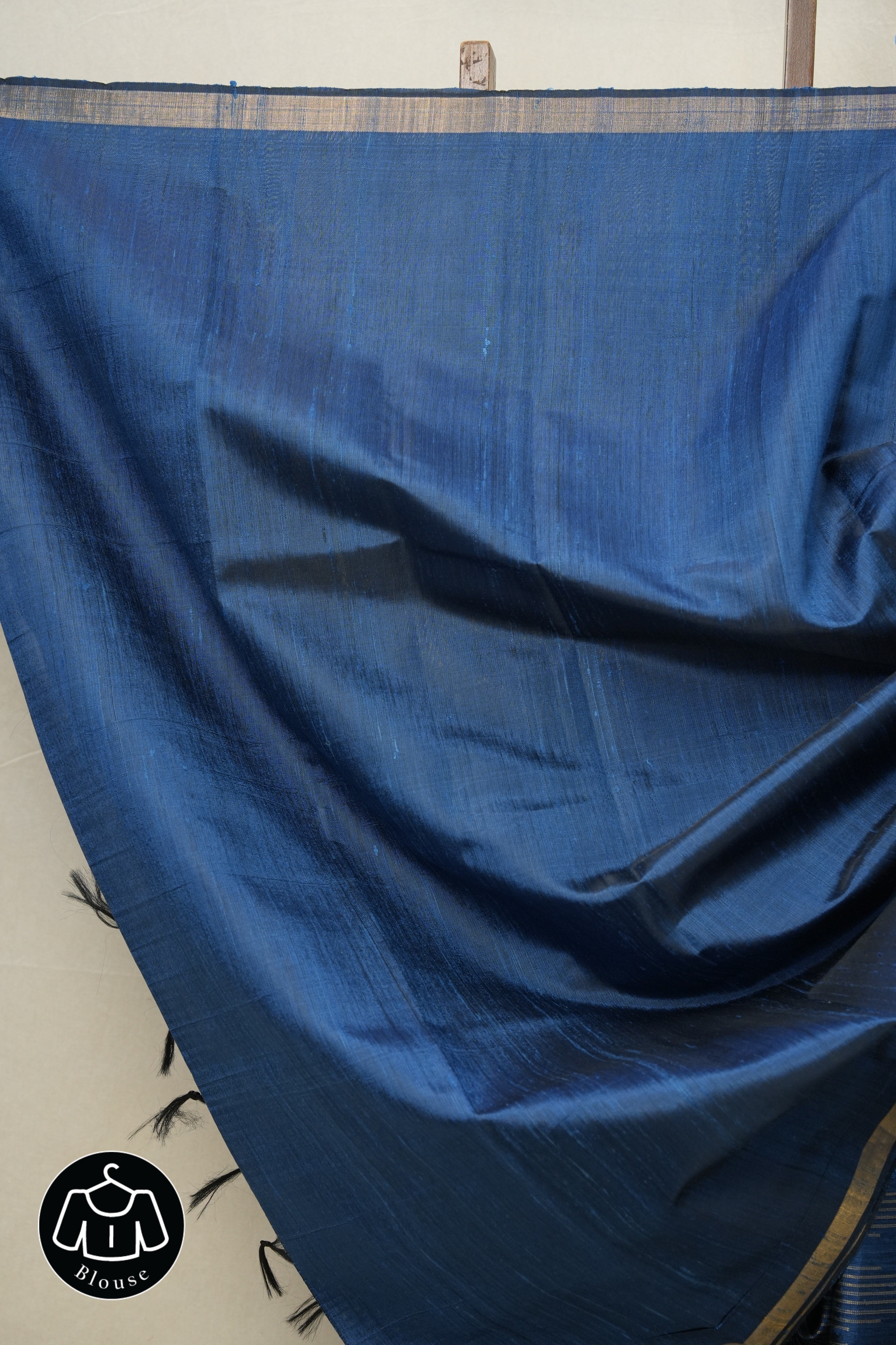 Blue Raw Silk Saree - SRBRSS791