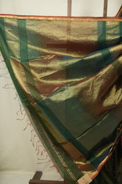 Green Maheshwari Saree - SRGMS1268