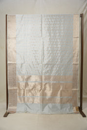 Steel Grey Banarasi Silk Saree - SRSGBSS777