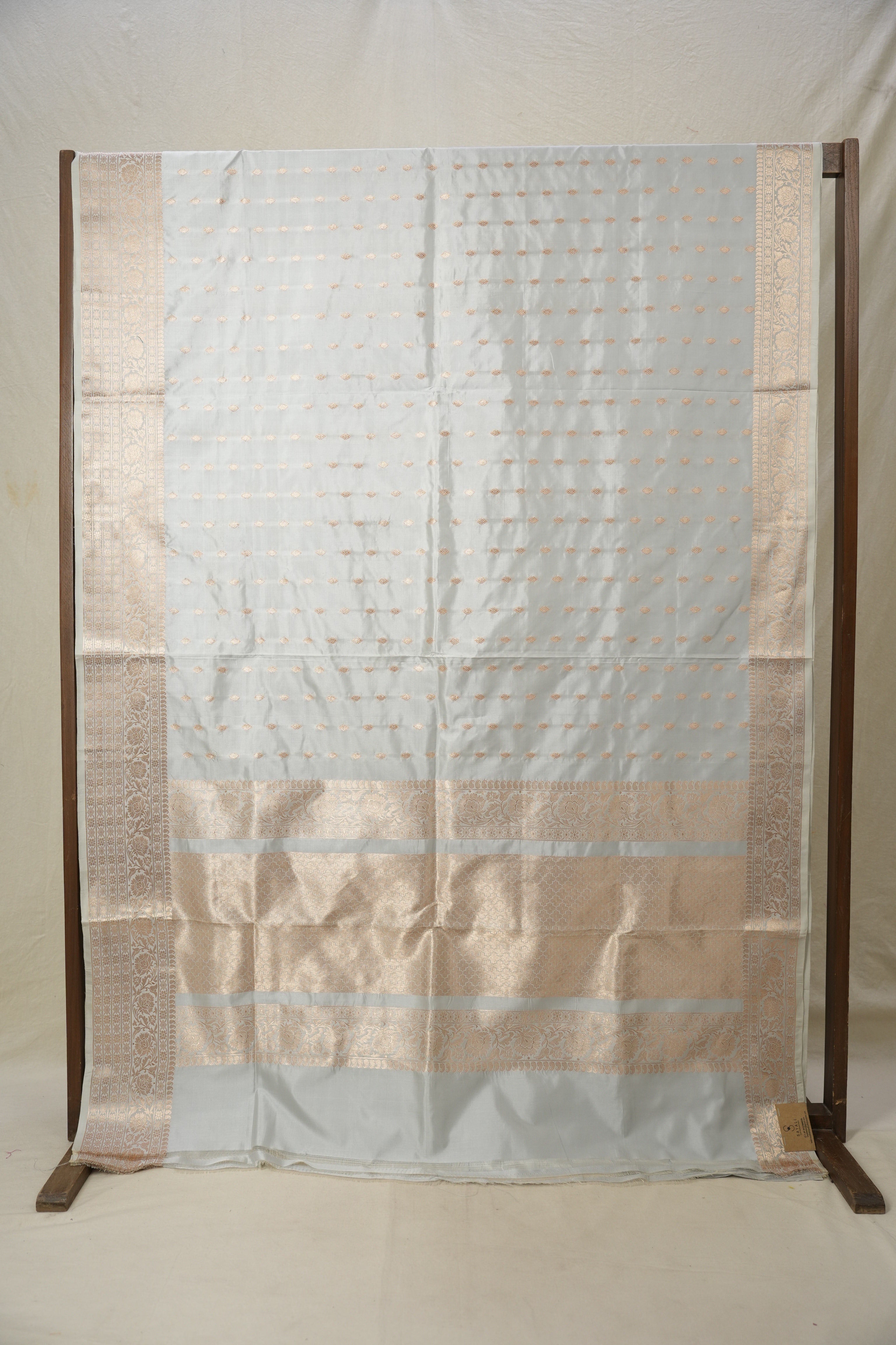Steel Grey Banarasi Silk Saree - SRSGBSS777