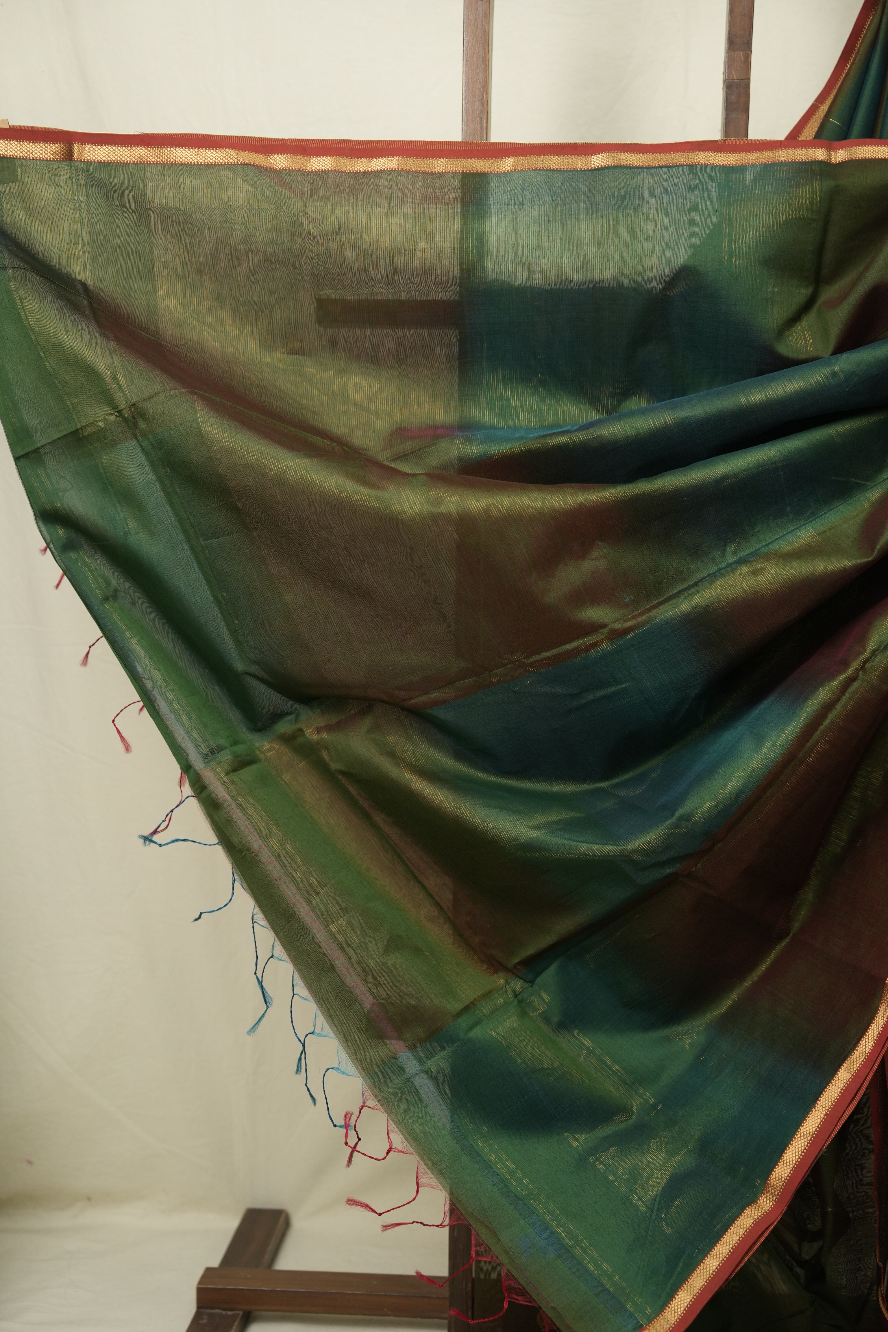 Green Maheshwari Saree - SRGMS1268