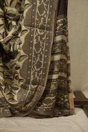 Beige Modal Silk Saree -SRBMSS775