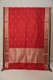 Red Banarasi Silk Saree - SRRBSS854