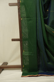 Peacock Blue Maheshwari Saree - SRPGMS1256