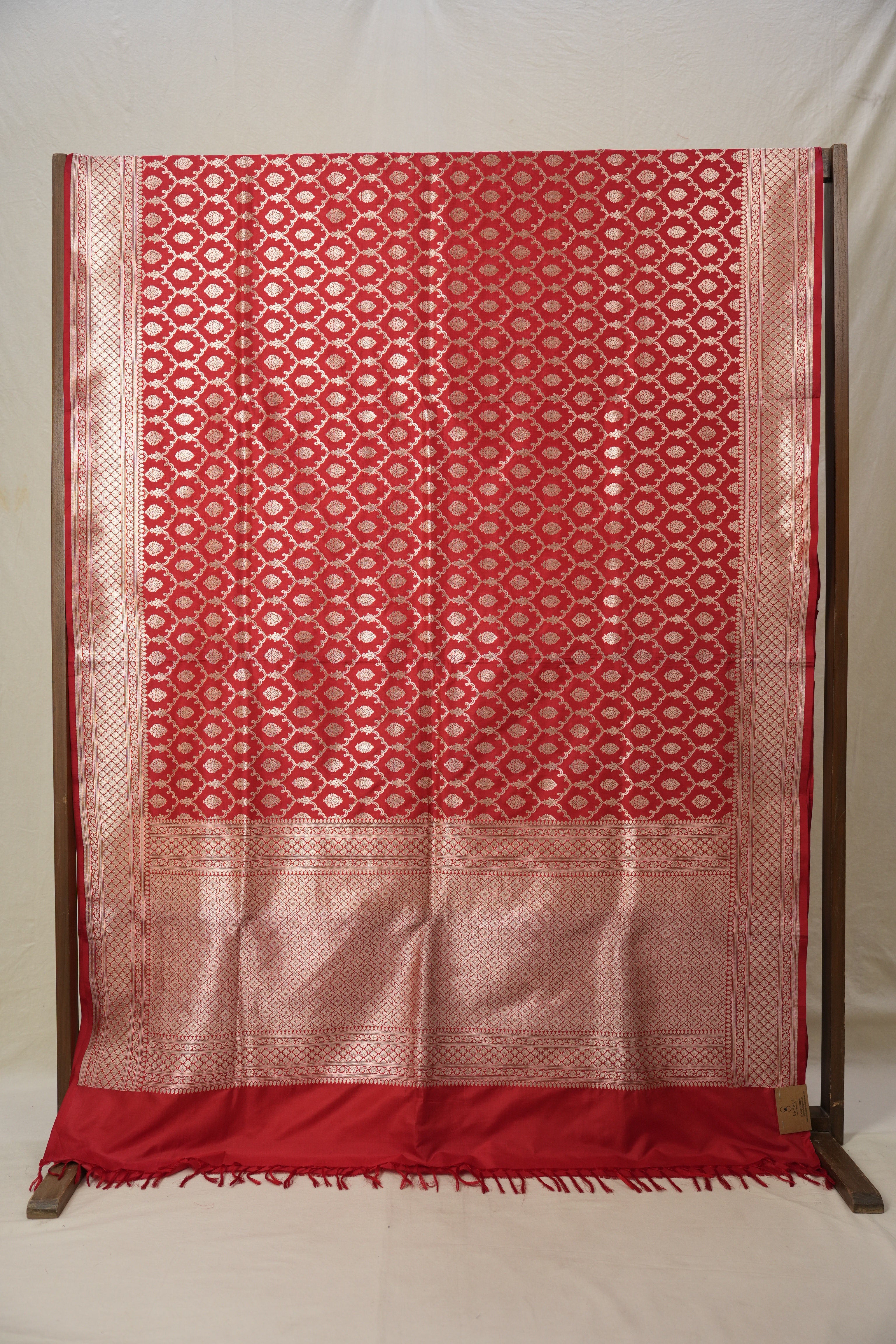 Red Banarasi Silk Saree - SRRBSS42