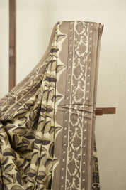 Beige Modal Silk Saree -SRBMSS775