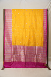 Mustard Yellow Banarasi Silk Saree - SRMYBSS806
