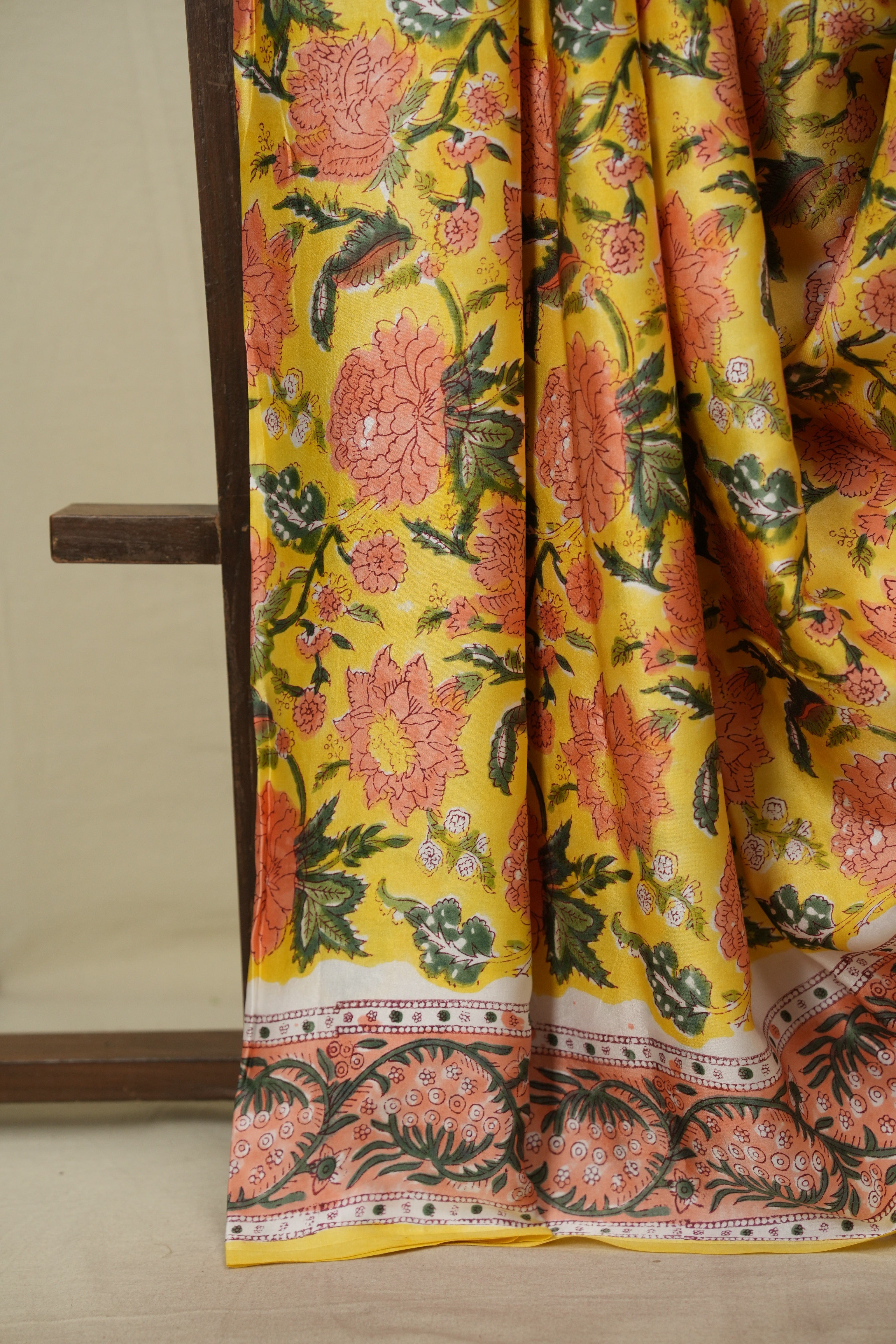 Yellow Modal Silk Saree -SRYMSS771
