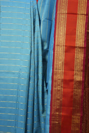 Sky Blue Kanjivaram Silk Saree - SRSBKSS938