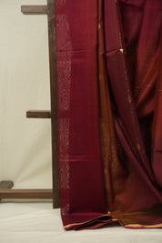 Brick Red  Maheshwari Saree - SRBRMS1258