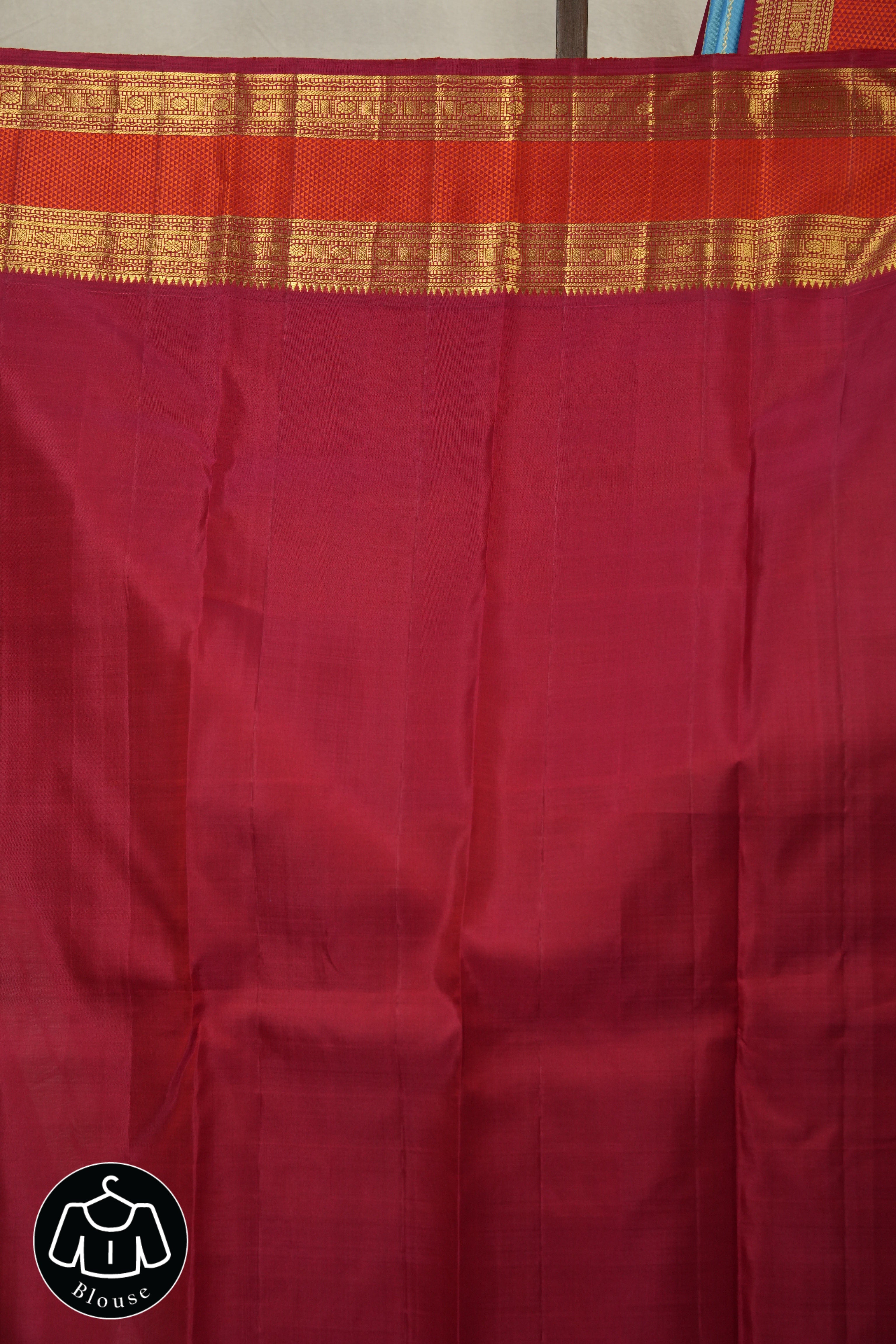 Sky Blue Kanjivaram Silk Saree - SRSBKSS938