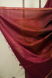 Brick Red  Maheshwari Saree - SRBRMS1258