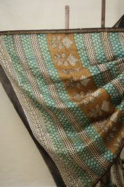 Black HBP Cotton Silk Saree With Chanderi Border - SRBCSS1374