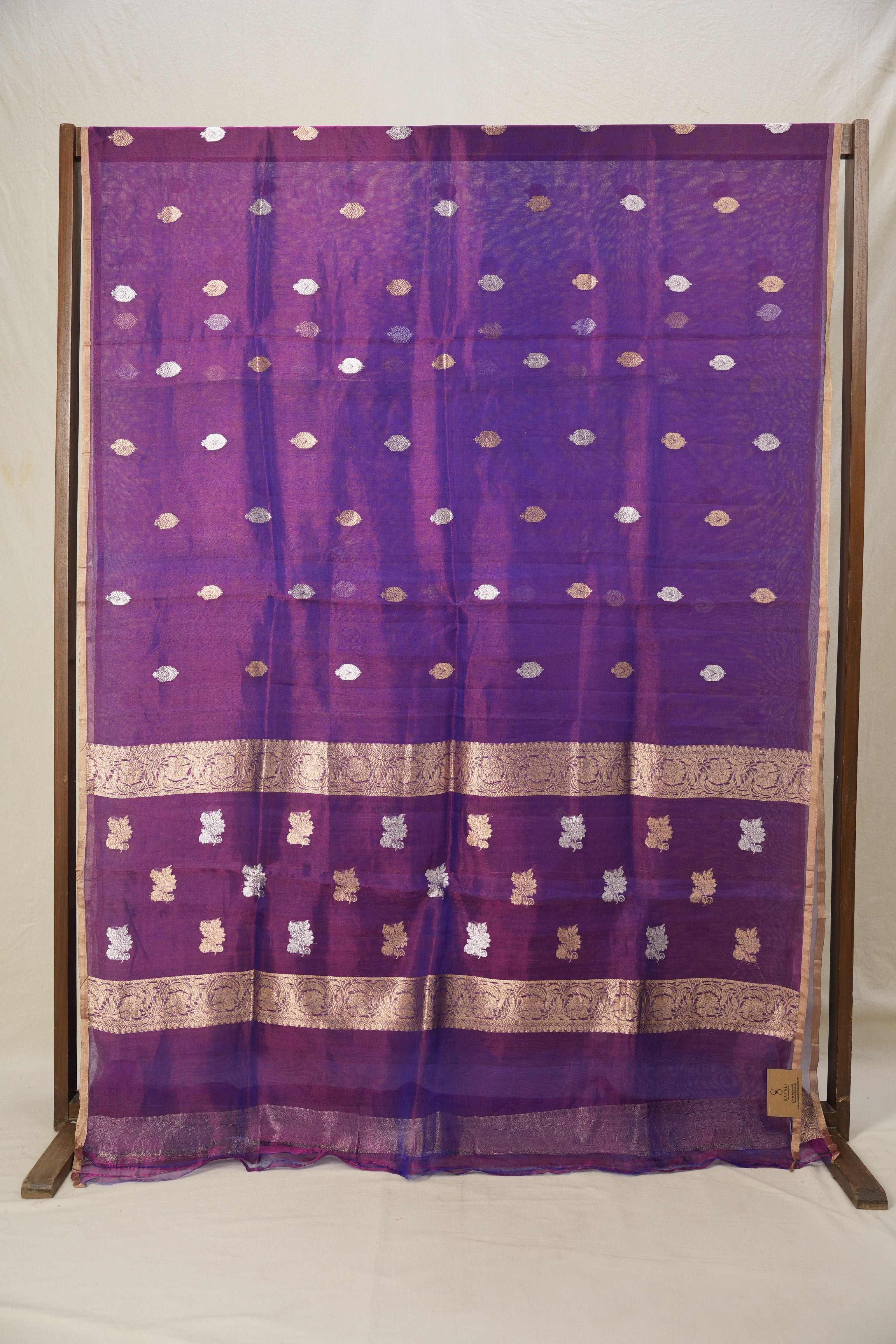 Purple Tissue Banarasi Silk Saree - SRPTBSS008
