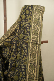 Black Modal Silk Saree -SRBMSS776