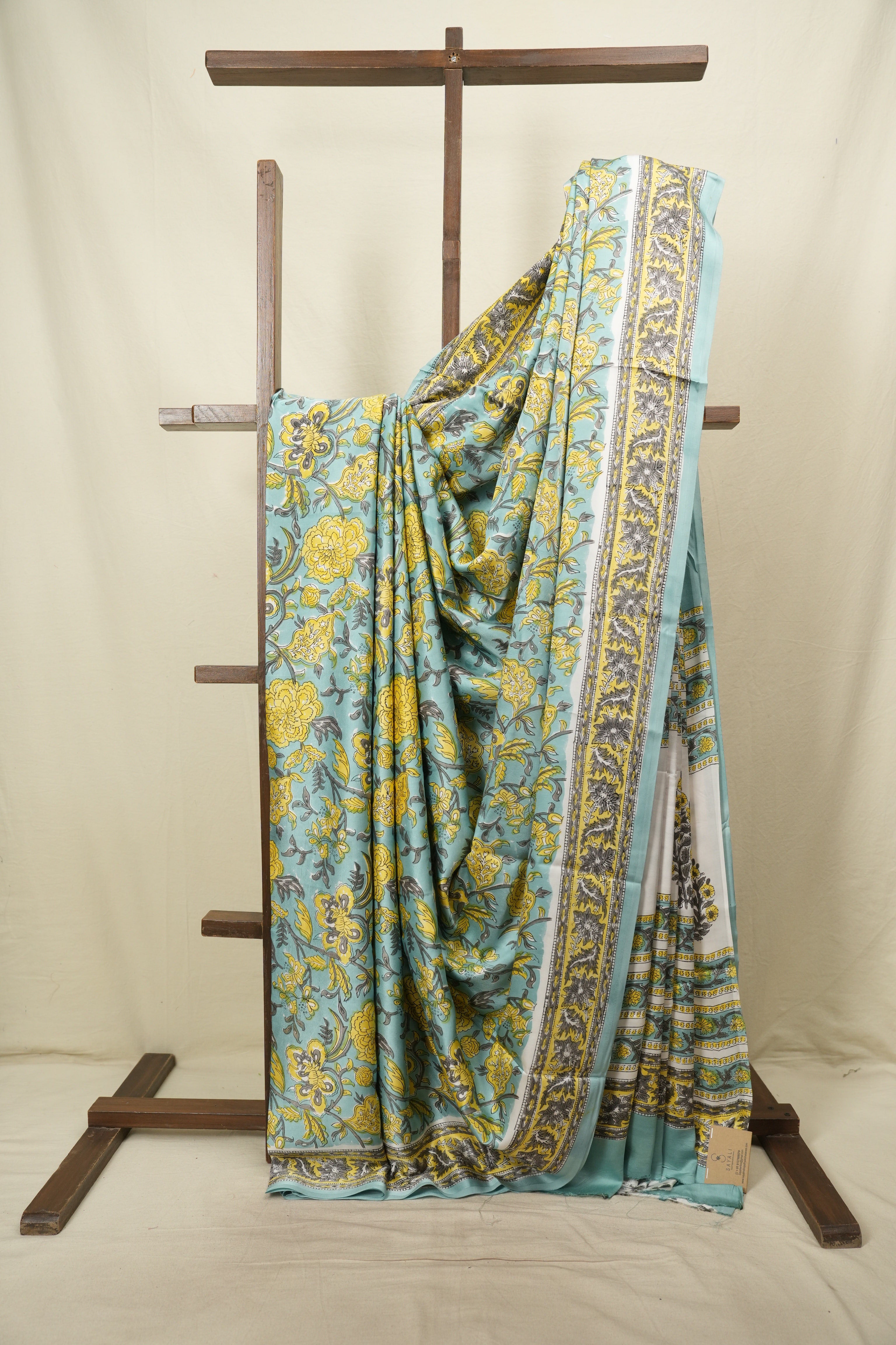Aqua Modal Silk Saree -SRAMSS770