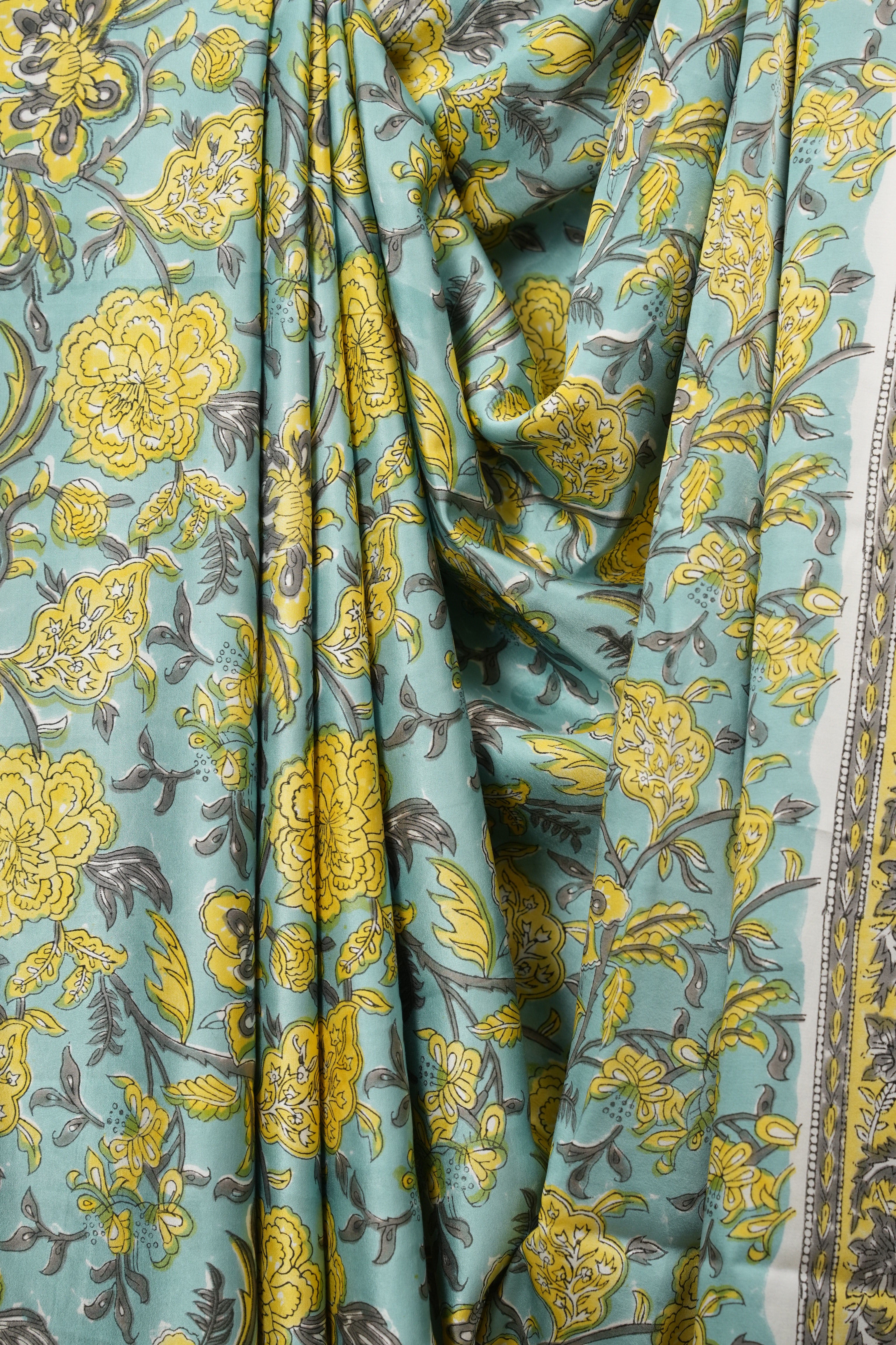 Aqua Modal Silk Saree -SRAMSS770
