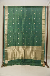 Rama Green Tissue Banarasi Silk Saree - SRRGTBSS33