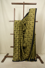 Olive Green Modal Silk Saree -SROGMSS769