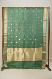Mint Green Tissue Banarasi Silk Saree - SRMGTBSS34