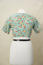 Aqua HBP Cotton Angarakha Neck Blouse - SRACANB177