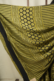 Olive Green Modal Silk Saree -SROGMSS769