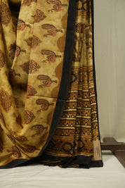 Mustard HBP Modal Silk Saree - SRMMSS713
