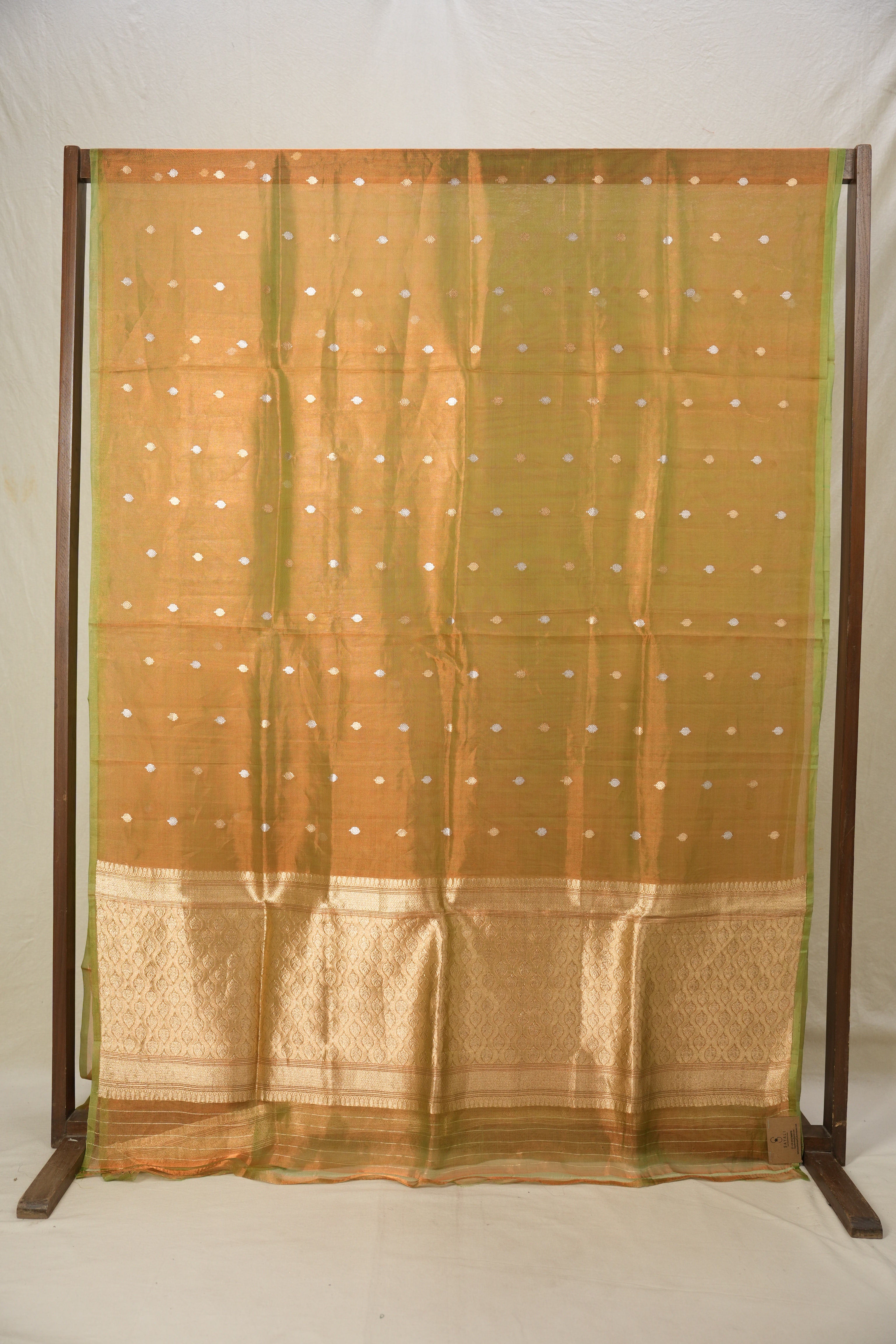 Copper Green Tissue Banarasi Silk Saree - SRCGTBSS10