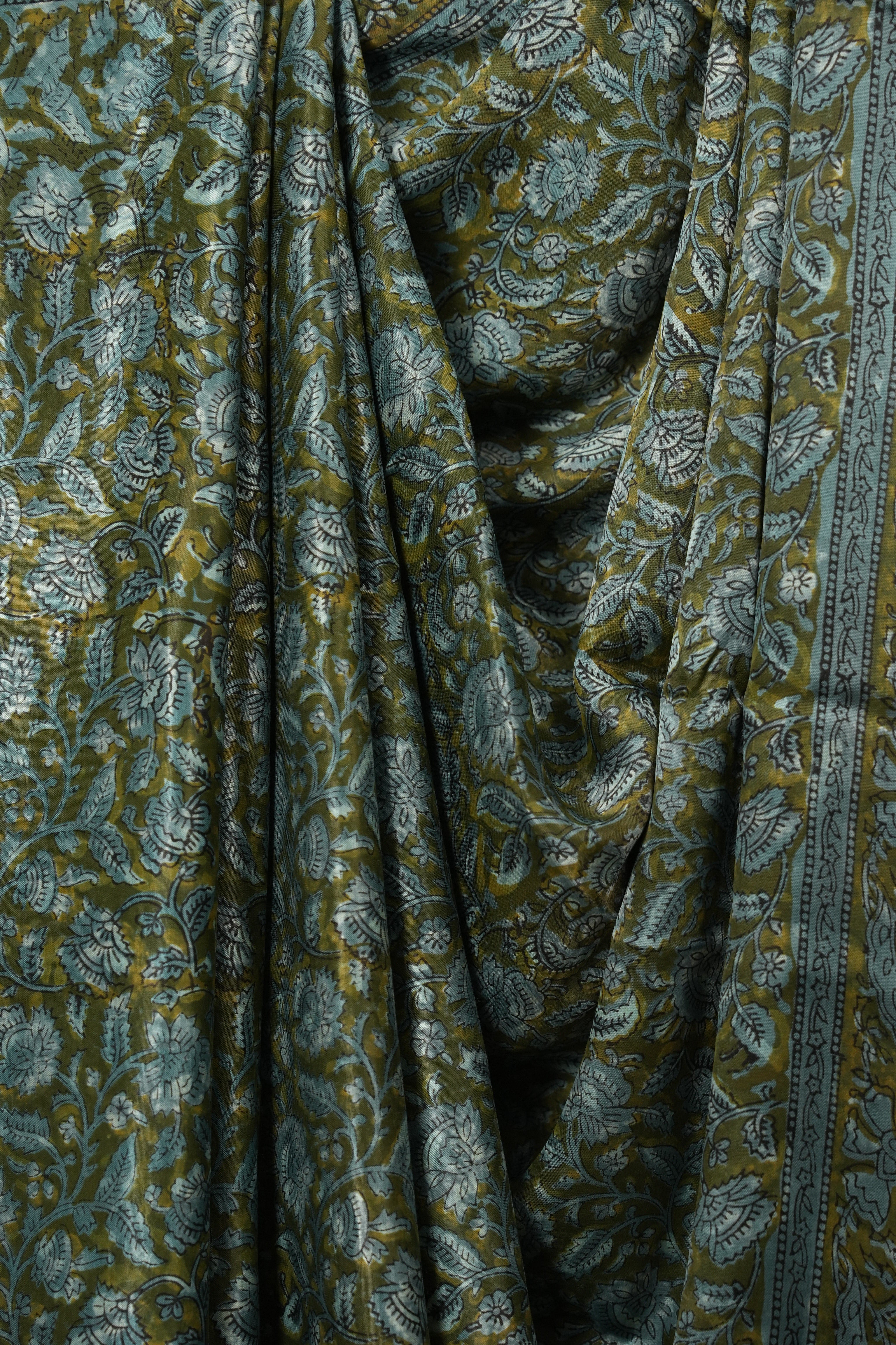 Olive Modal Silk Saree -SROMSS767