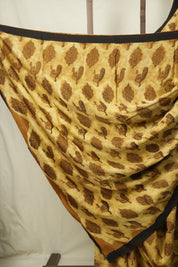 Mustard HBP Modal Silk Saree - SRMMSS713