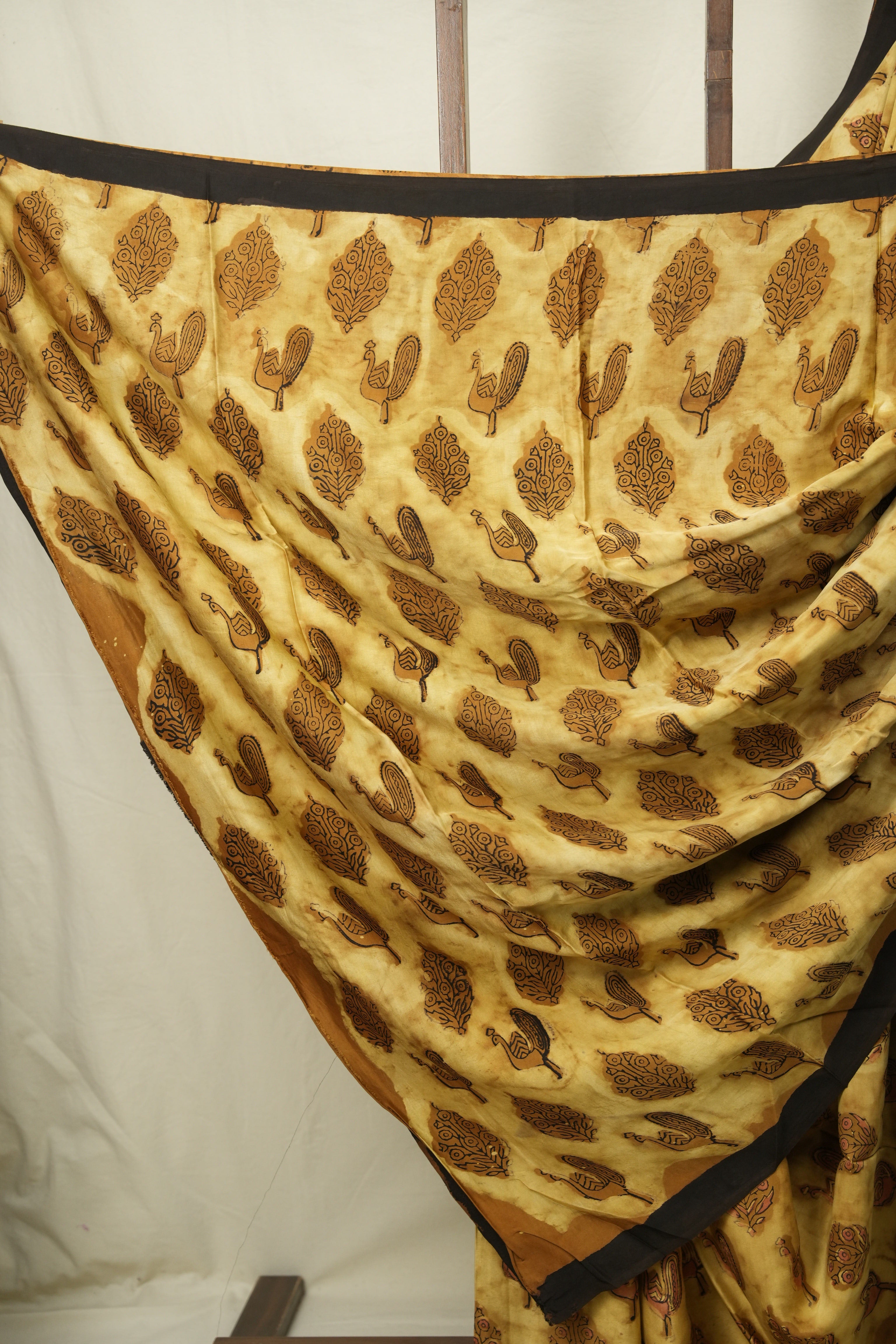 Mustard HBP Modal Silk Saree - SRMMSS713