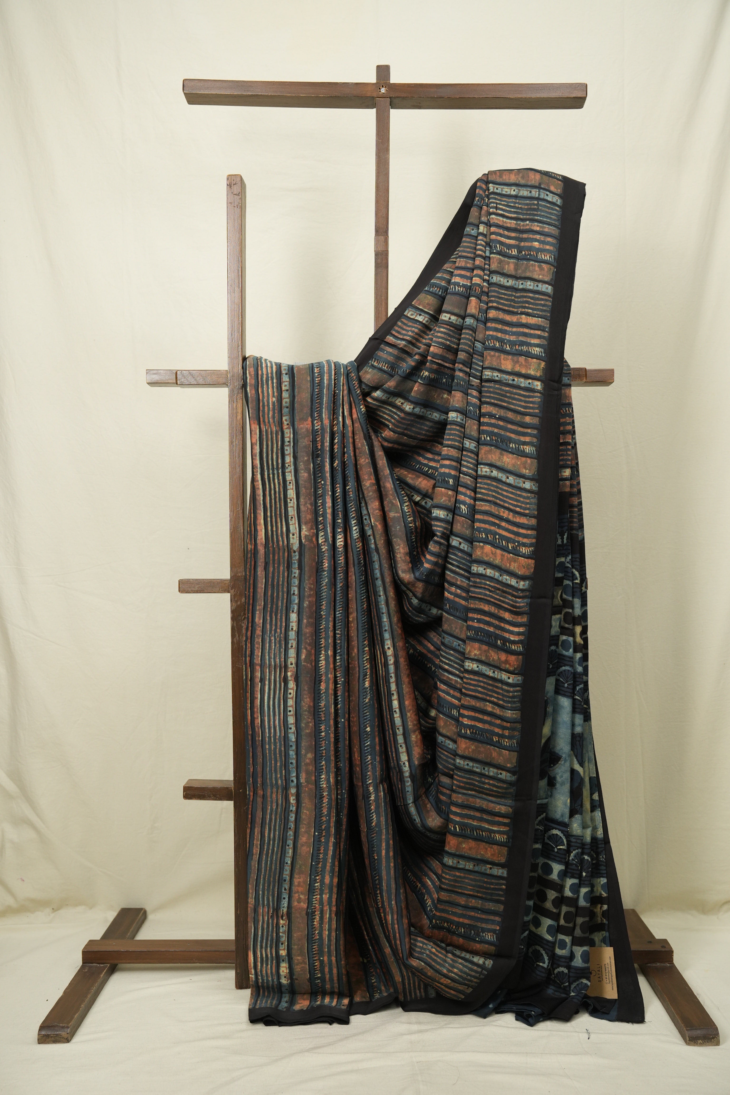 Blue HBP Modal Silk Saree - SRBMSS712