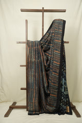Blue HBP Modal Silk Saree - SRBMSS712