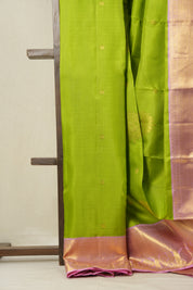 Parrot Green Kanjeevaram Silk Saree - SRPGKSS945