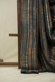 Blue HBP Modal Silk Saree - SRBMSS712