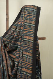 Blue HBP Modal Silk Saree - SRBMSS712