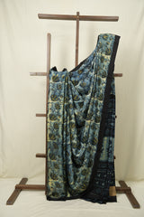 Blue HBP Modal Silk Saree - SRBMSS711