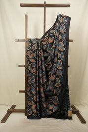 Black Modal Silk Saree -SRBMSS756