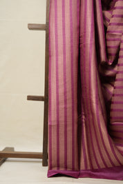 Magenta Tussar Silk Saree - SRMTSS1593