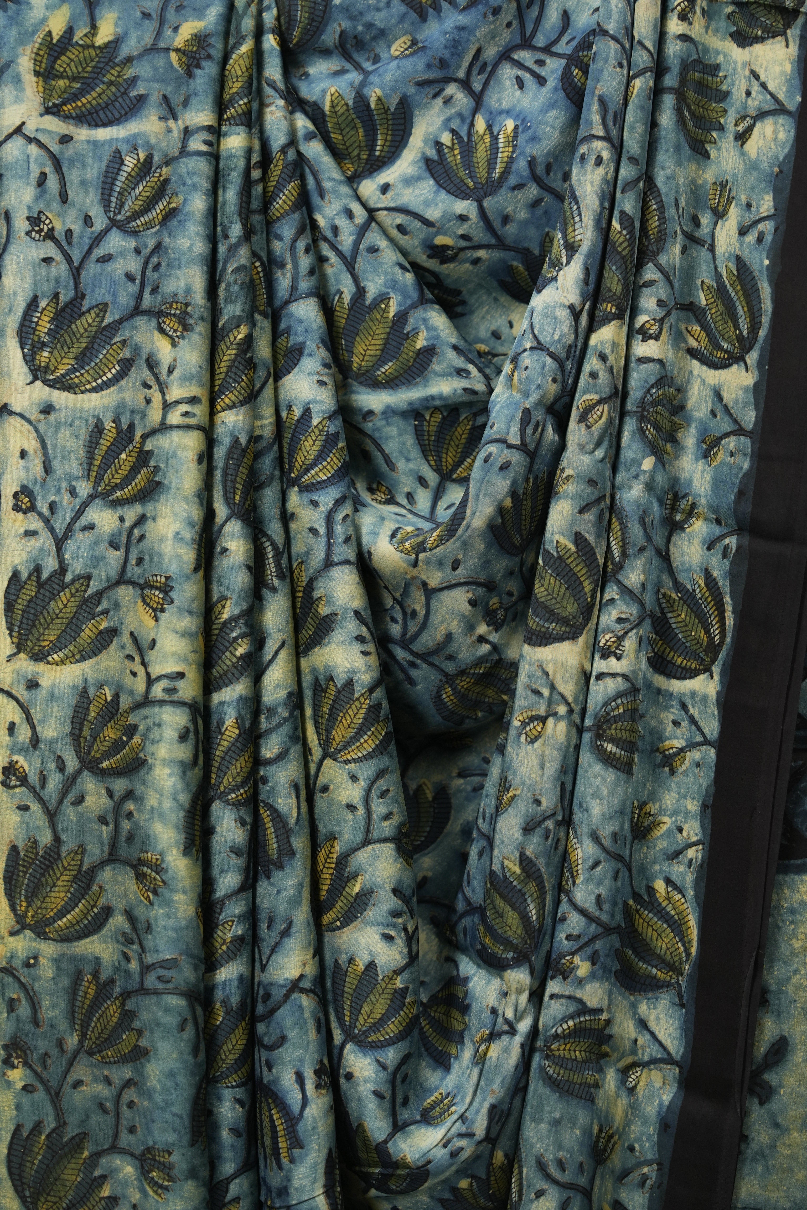 Blue HBP Modal Silk Saree - SRBMSS711