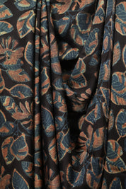 Black Modal Silk Saree -SRBMSS756