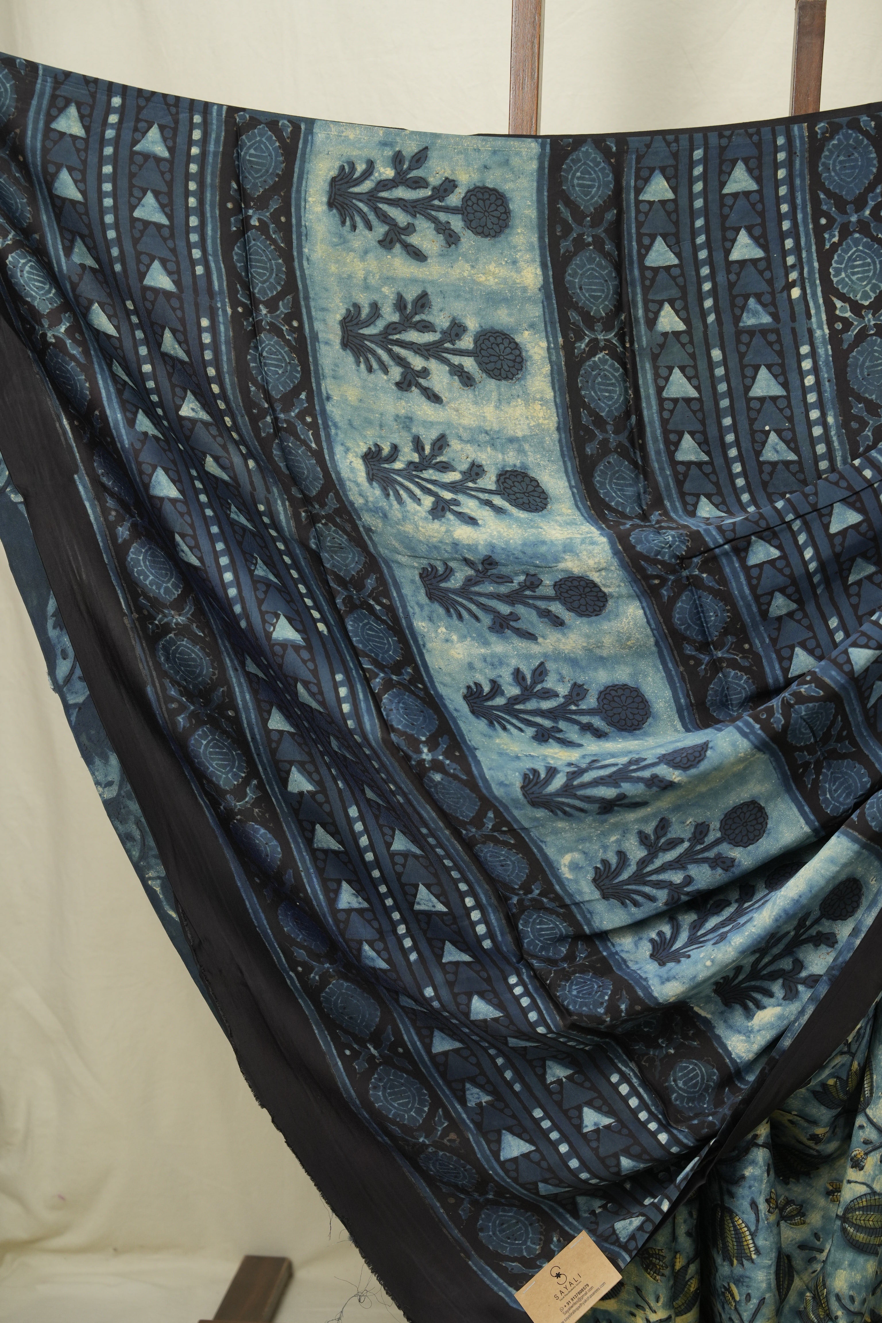 Blue HBP Modal Silk Saree - SRBMSS711