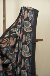 Black Modal Silk Saree -SRBMSS756