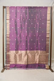 Two Tone Purple Tissue Banarasi Silk Saree - SRTTPTBSS41