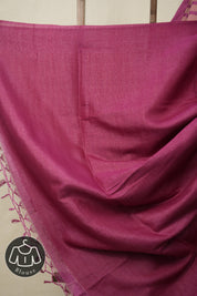 Magenta Tussar Silk Saree - SRMTSS1593