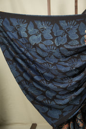 Black Modal Silk Saree -SRBMSS756