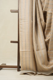 Light Beige Tussar Silk Saree - SRLBTSS1602