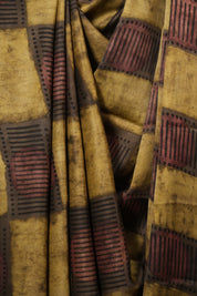 Muted Olive Modal Silk Saree -SRMOMSS751