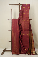 Maroon Kanjivaram Silk Saree - SRMKSS941